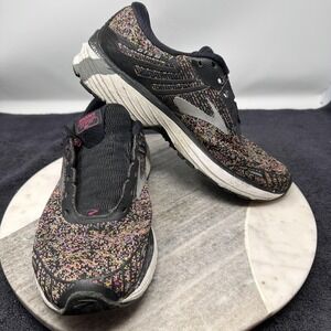 Brooks Adrenaline GTS 18 Running Shoes Womens Size 11 Black Multi 1202681B687